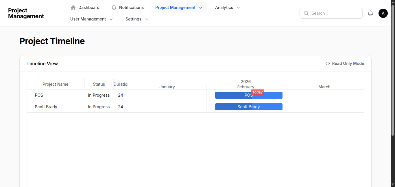 Project Management System