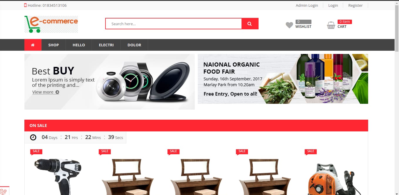 Laravel Ecommerce