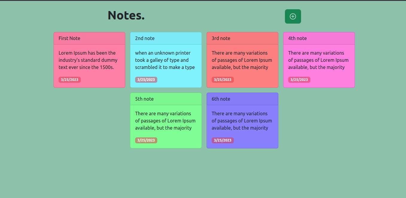 Vue Notes App